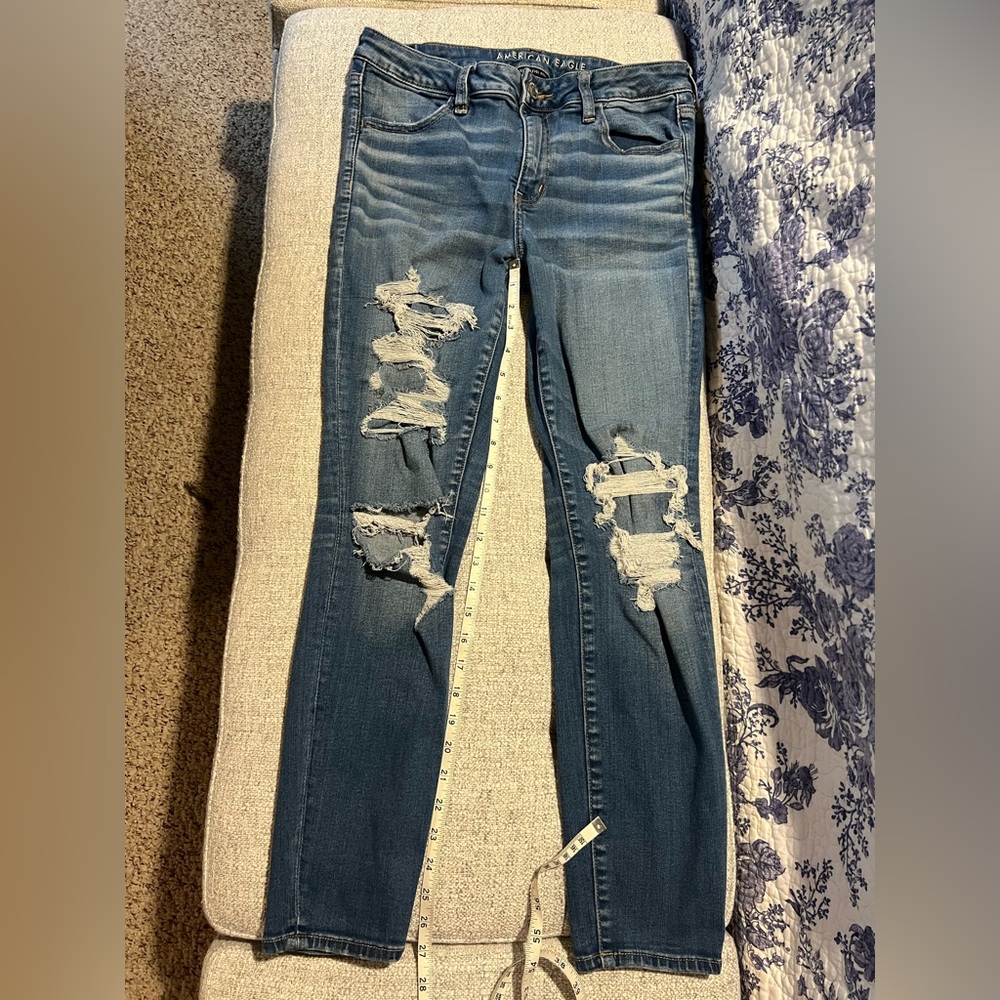 American Eagle Outfitters Dark Blue Skinny Jeans